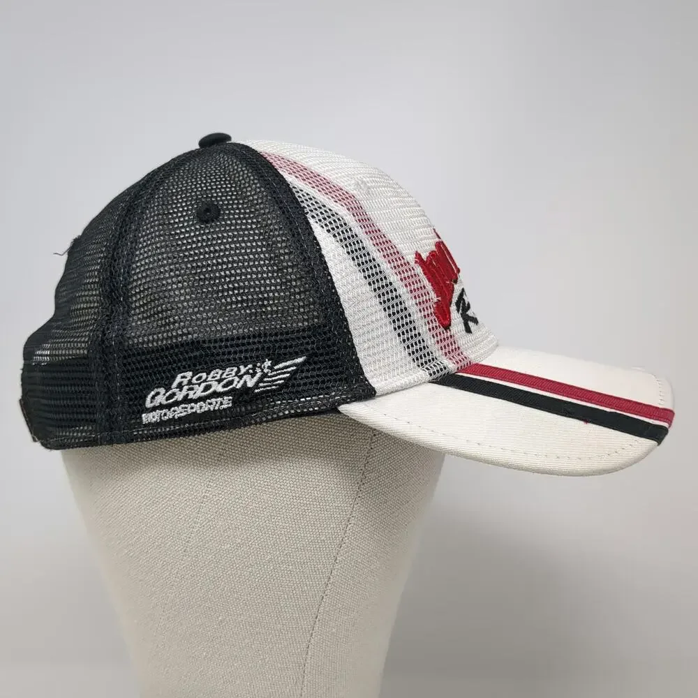 Stylemaster Jim Beam Racing White One Size Baseball Cap Hat Robby Gordon Mesh